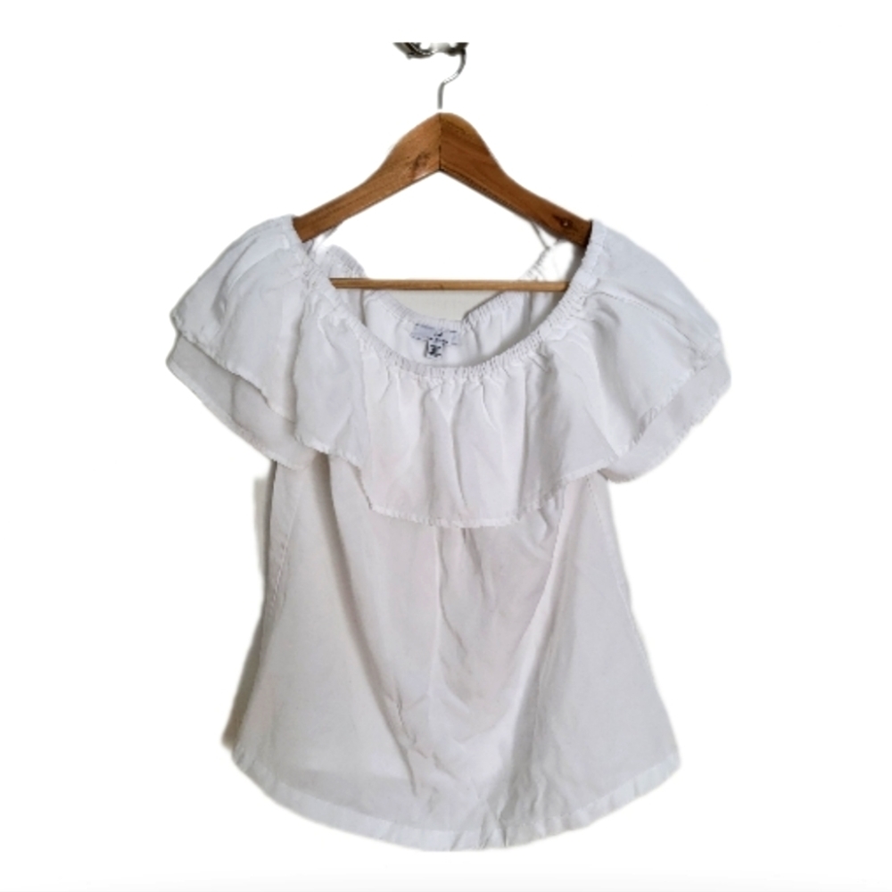 H By Halston XS White Off Shoulder